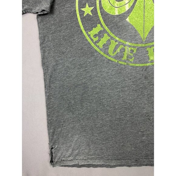 Affliction Y2K Live Fast MMA UFC Sport Grey Fade Shirt Wrestling Hype Streetwear - Picture 7 of 16